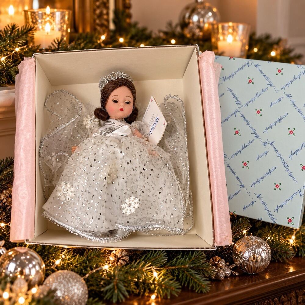 Madame Alexander Christmas 2000 Doll #27555 NIB Angel With Accessories Paperwork